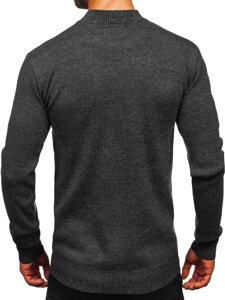 Jersey de cuello medio básico para hombre grafito Bolf S8727