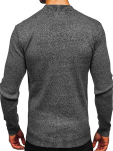 Jersey de cuello medio básico para hombre gris Bolf S8727