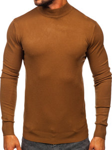 Jersey de cuello medio básico para hombre marrón Bolf W1-1725