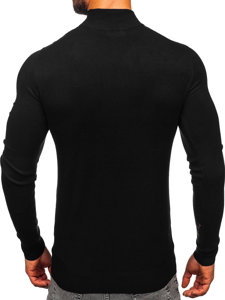 Jersey de cuello medio básico para hombre negro Bolf W1-1725