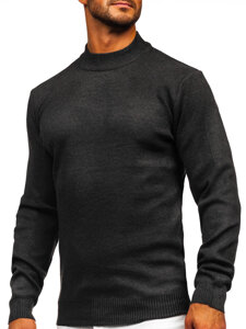 Jersey de cuello vuelto básico de hombre Grafito Bolf S8519