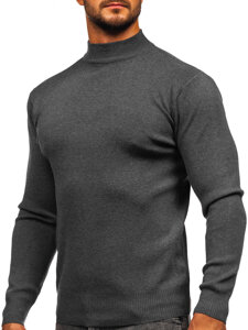 Jersey de cuelo medio básico para hombre grafito Bolf H2402