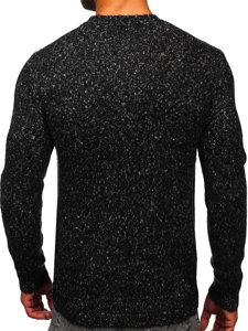 Jersey grueso para hombre negro Bolf W7-219190