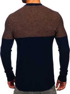 Jersey para hombre camel y azul oscuro Bolf W15-634