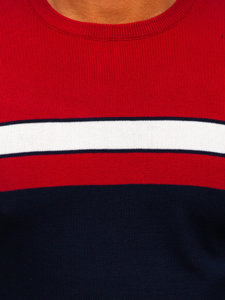 Jersey para hombre rojo y azul oscuro Bolf H2107