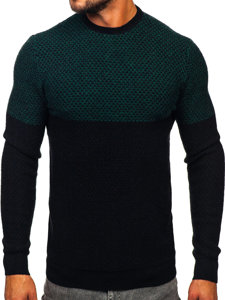 Jersey para hombre verde y negro Bolf W15-634