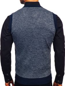 Jersey sin manga para hombre azul oscuro Bolf 8131