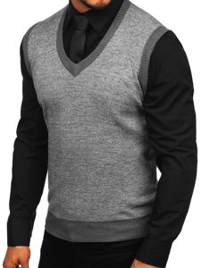 Jersey sin manga para hombre gris Bolf 8131