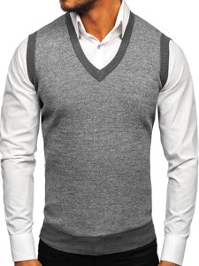 Jersey sin manga para hombre gris Bolf 8131