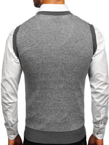 Jersey sin manga para hombre gris Bolf 8131