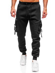 Joggers cargo cálidos para hombre Negro Bolf K23