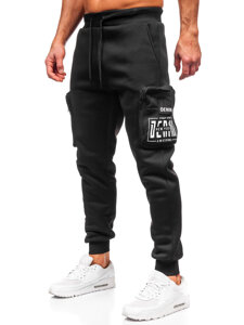 Joggers cargo cálidos para hombre Negro Bolf K25