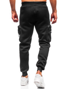 Joggers cargo cálidos para hombre Negro Bolf K25