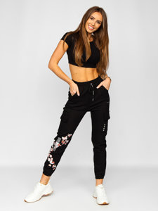 Joggers cargo negros para mujer Bolf AF5120ND