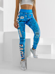 Leggings azul para mujer Bolf 20755