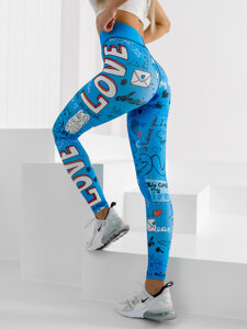 Leggings azul para mujer Bolf 20755