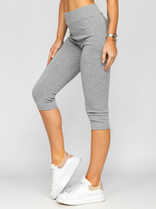 Leggings cortos para mujer gris Bolf YW01045