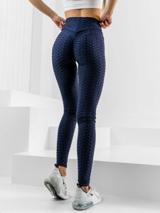 Leggings de rayas para mujer azul oscuro Bolf HL157