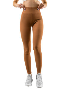 Leggings de rayas para mujer marrón Bolf 10328