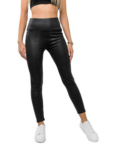 Leggings de rayas para mujer negro Bolf XF2303