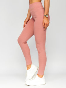 Leggings de rayas para mujer rosa Bolf W7501