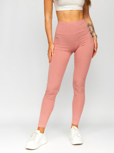 Leggings de rayas para mujer rosa Bolf W7501