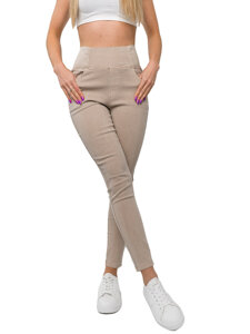 Leggings de vaquero para mujer beige Bolf S111