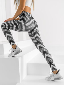 Leggings negros y blancos para mujer Bolf 20700