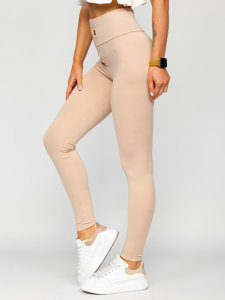 Leggings para mujer beige Bolf 021A