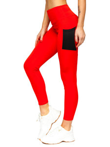 Leggings para mujer rojo Bolf XL009