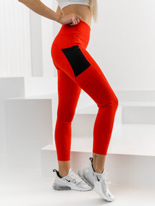 Leggings para mujer rojo Bolf XL009