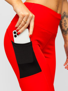 Leggings para mujer rojo Bolf XL009