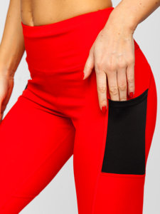 Leggings para mujer rojo Bolf XL009