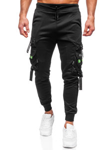 Pantalón cargo cargo joggers para hombre negro Bolf HS7162