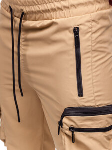 Pantalón cargo de chándal jogger para hombre beige Bolf HSS296