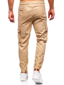 Pantalón cargo de chándal jogger para hombre beige Bolf HSS297