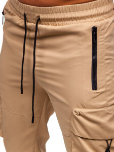 Pantalón cargo de chándal jogger para hombre beige Bolf HSS299