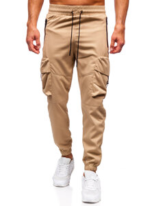 Pantalón cargo de chándal jogger para hombre beige Bolf HSS299