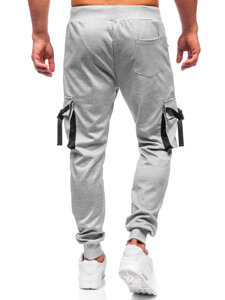 Pantalón cargo de chándal jogger para hombre gris Bolf 8K1116