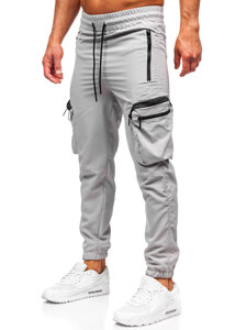 Pantalón cargo de chándal jogger para hombre gris Bolf HSS296