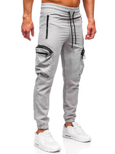 Pantalón cargo de chándal jogger para hombre gris Bolf HSS296