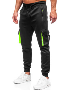 Pantalón cargo de chándal jogger para hombre negro Bolf 8K1116