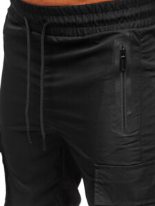 Pantalón cargo de chándal jogger para hombre negro Bolf HSS297