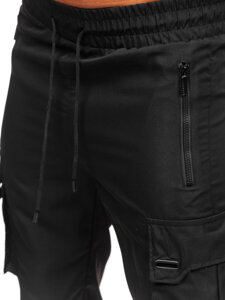 Pantalón cargo de chándal jogger para hombre negro Bolf HSS298