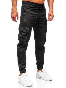 Pantalón cargo de chándal jogger para hombre negro Bolf HSS300