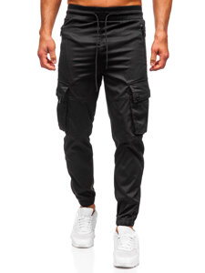 Pantalón cargo de chándal jogger para hombre negro Bolf HSS300