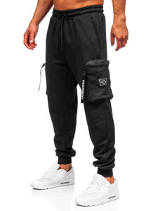 Pantalón cargo de chándal jogger para hombre negro Bolf K18