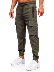 Pantalón cargo de chándal jogger para hombre verde Bolf HSS297