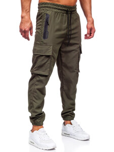 Pantalón cargo de chándal jogger para hombre verde Bolf HSS297