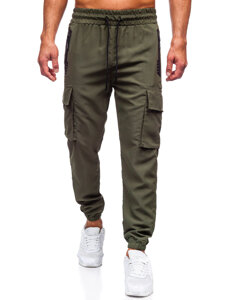 Pantalón cargo de chándal jogger para hombre verde Bolf HSS297